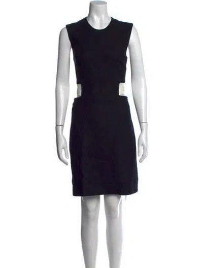 Pre-owned Helmut Lang Crew Neck Mini Dress In Multi