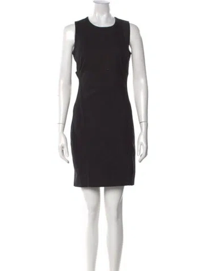Pre-owned Helmut Lang Crew Neck Mini Dress W/ Tags In Black