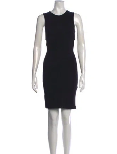 Pre-owned Helmut Lang Crew Neck Mini Dress W/ Tags In Black