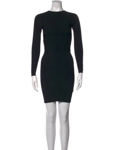 Pre-owned Helmut Lang Crew Neck Mini Dress W/ Tags In Black