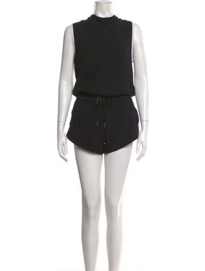 Pre-owned Helmut Lang Crew Neck Romper In Black