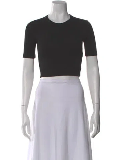 Pre-owned Helmut Lang Crew Neck Short Sleeve Crop Top W/ Tags In Gray
