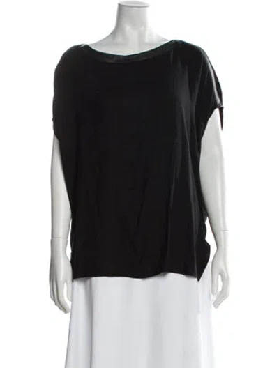 Pre-owned Helmut Lang Crew Neck Short Sleeve Top In Black