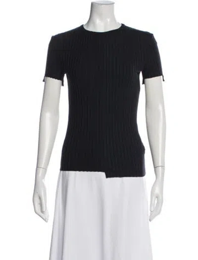 Pre-owned Helmut Lang Crew Neck Short Sleeve Top In Black