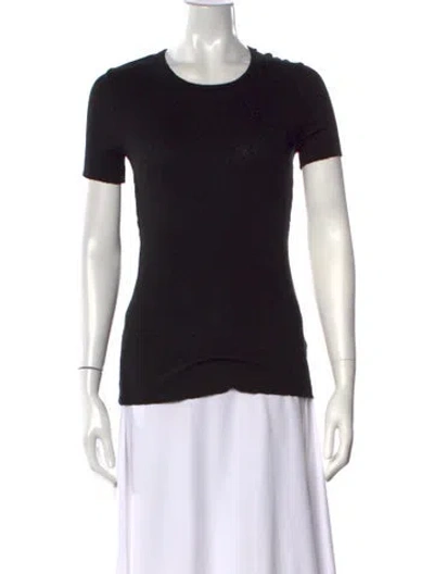 Pre-owned Helmut Lang Crew Neck Short Sleeve Top In Black