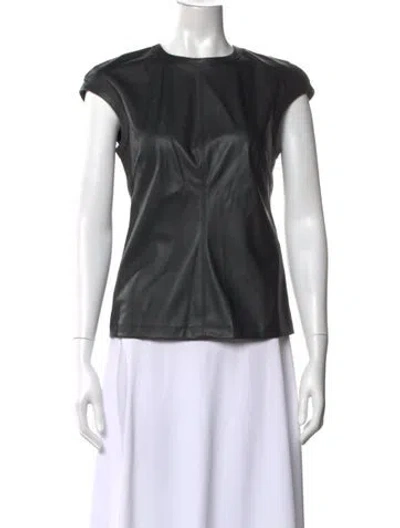 Pre-owned Helmut Lang Crew Neck Short Sleeve Top In Black