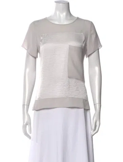 Pre-owned Helmut Lang Crew Neck Short Sleeve Top In Gray