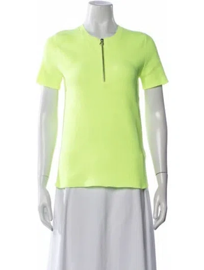 Pre-owned Helmut Lang Crew Neck Short Sleeve Top In Green