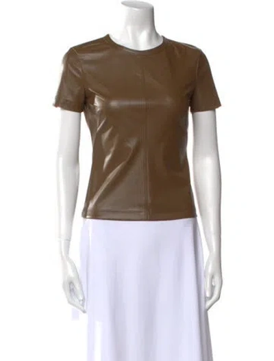 Pre-owned Helmut Lang Crew Neck Short Sleeve Top In Neutral