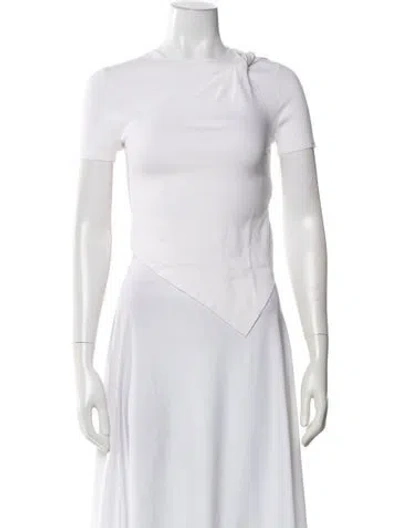 Pre-owned Helmut Lang Crew Neck Short Sleeve Top In Neutral