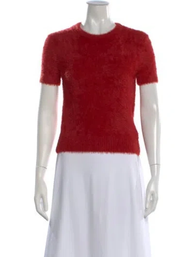 Pre-owned Helmut Lang Crew Neck Short Sleeve Top W/ Tags In Red