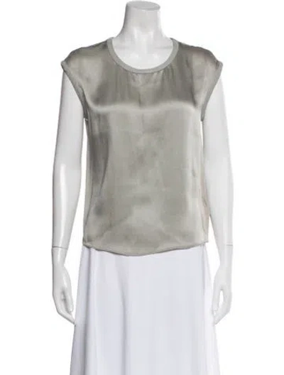 Pre-owned Helmut Lang Crew Neck Short Sleeve Top In White