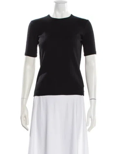 Pre-owned Helmut Lang Crew Neck Short Sleeve T-shirt In Black