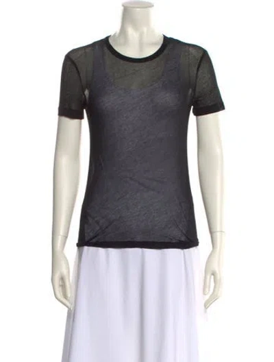 Pre-owned Helmut Lang Crew Neck Short Sleeve T-shirt In Black