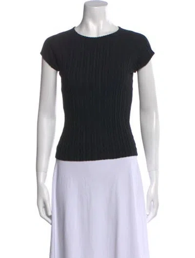 Pre-owned Helmut Lang Crew Neck Short Sleeve T-shirt In Black