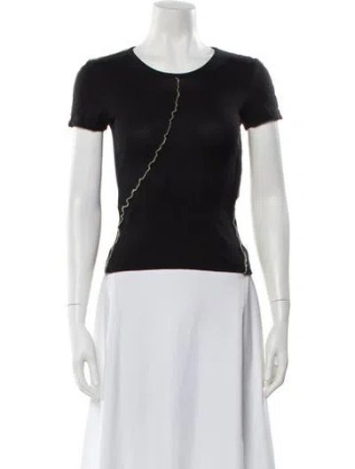 Pre-owned Helmut Lang Crew Neck Short Sleeve T-shirt In Black