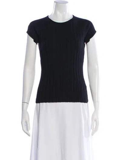 Pre-owned Helmut Lang Crew Neck Short Sleeve T-shirt In Black