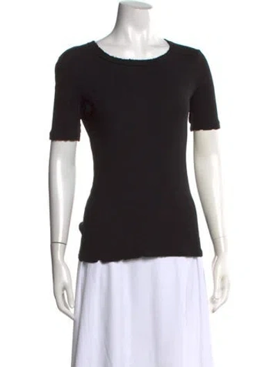 Pre-owned Helmut Lang Crew Neck Short Sleeve T-shirt In Black