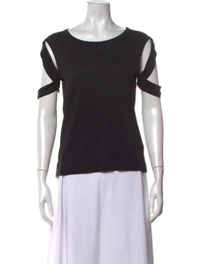 Pre-owned Helmut Lang Crew Neck Short Sleeve T-shirt In Black