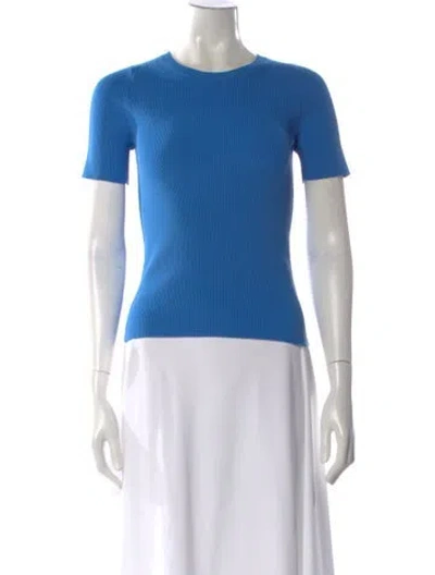 Pre-owned Helmut Lang Crew Neck Short Sleeve T-shirt In Blue