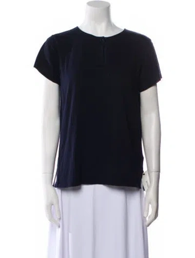 Pre-owned Helmut Lang Crew Neck Short Sleeve T-shirt In Blue