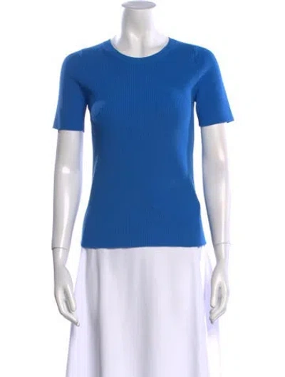 Pre-owned Helmut Lang Crew Neck Short Sleeve T-shirt In Blue
