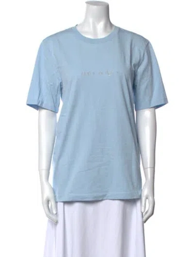 Pre-owned Helmut Lang Crew Neck Short Sleeve T-shirt In Blue