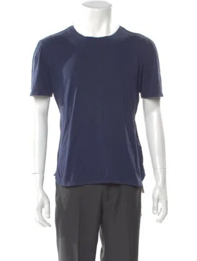 Pre-owned Helmut Lang Crew Neck Short Sleeve T-shirt In Blue