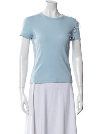 Pre-owned Helmut Lang Crew Neck Short Sleeve T-shirt In Blue