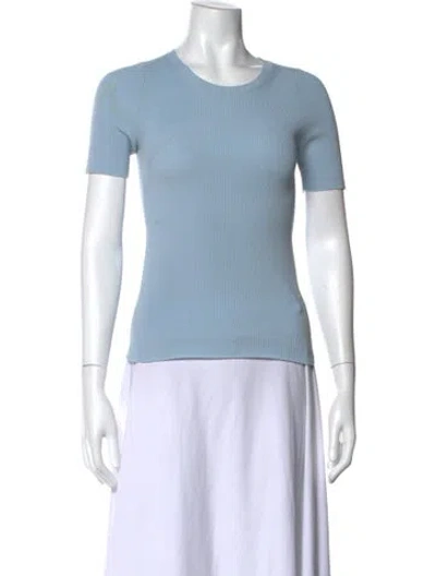 Pre-owned Helmut Lang Crew Neck Short Sleeve T-shirt In Blue