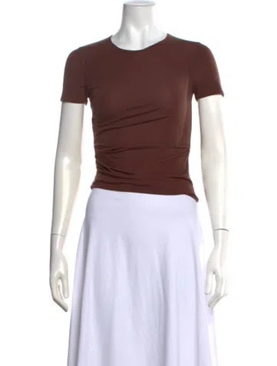 Pre-owned Helmut Lang Crew Neck Short Sleeve T-shirt In Brown