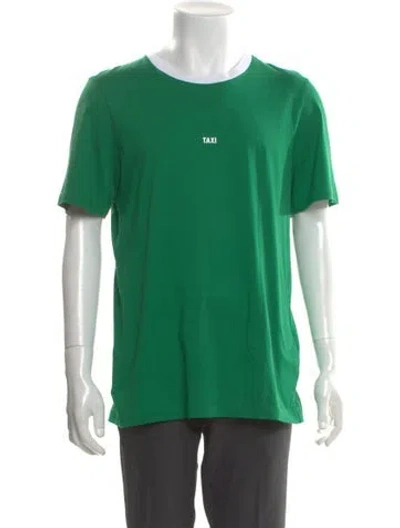 Pre-owned Helmut Lang Crew Neck Short Sleeve T-shirt In Green