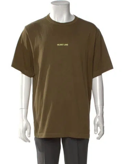 Pre-owned Helmut Lang Crew Neck Short Sleeve T-shirt In Green