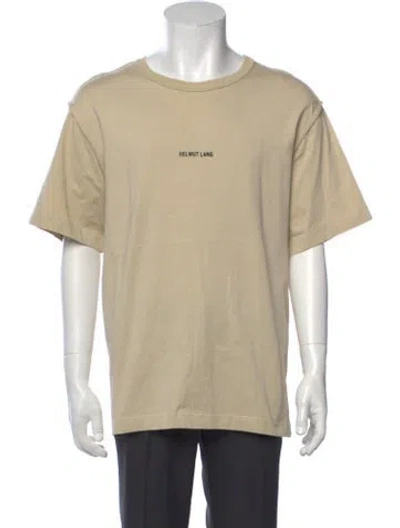 Pre-owned Helmut Lang Crew Neck Short Sleeve T-shirt In Neutrals