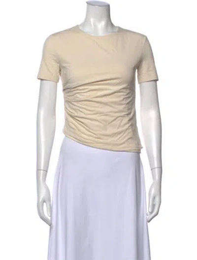 Pre-owned Helmut Lang Crew Neck Short Sleeve T-shirt In Neutrals