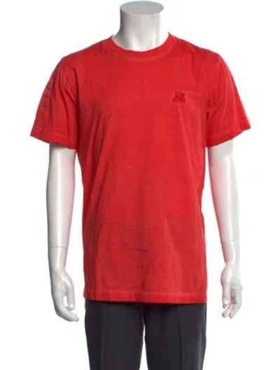 Pre-owned Helmut Lang Crew Neck Short Sleeve T-shirt In Orange