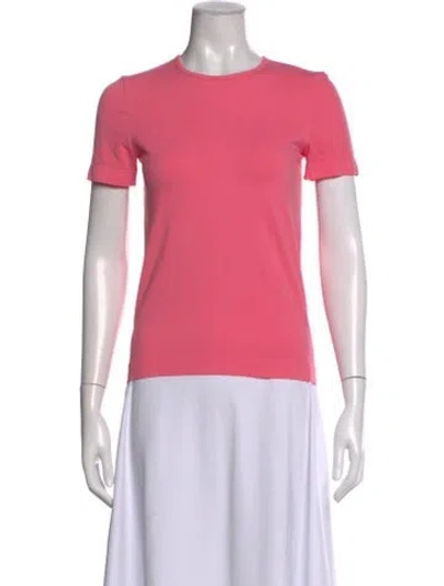 Pre-owned Helmut Lang Crew Neck Short Sleeve T-shirt In Pink