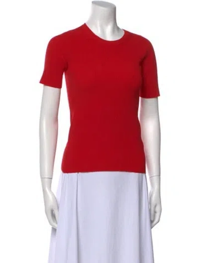 Pre-owned Helmut Lang Crew Neck Short Sleeve T-shirt In Red