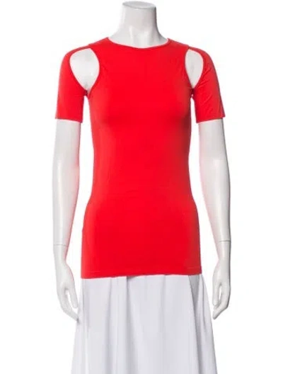 Pre-owned Helmut Lang Crew Neck Short Sleeve T-shirt In Red
