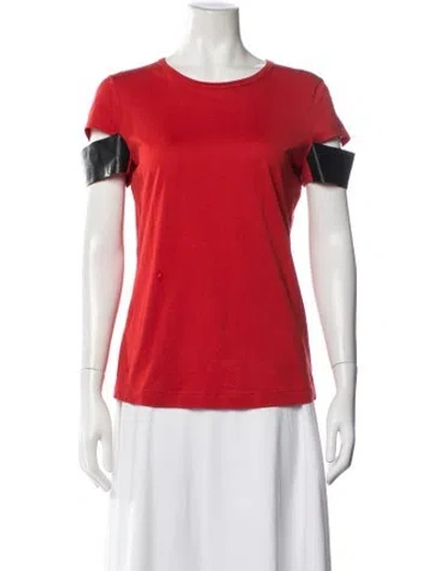 Pre-owned Helmut Lang Crew Neck Short Sleeve T-shirt In Red