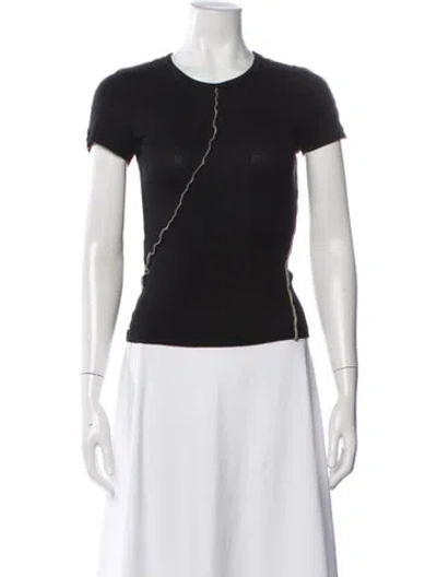 Pre-owned Helmut Lang Crew Neck Short Sleeve T-shirt W/ Tags In Black