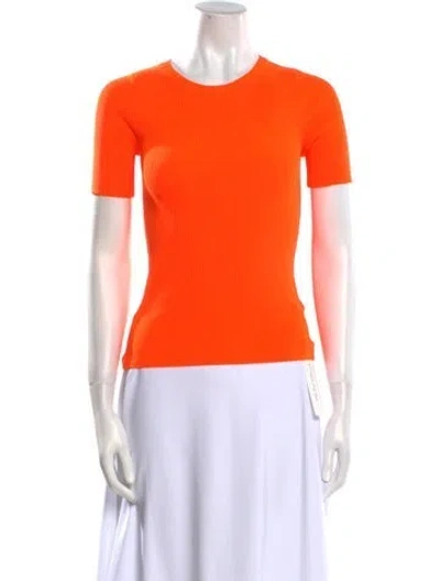 Pre-owned Helmut Lang Crew Neck Short Sleeve T-shirt W/ Tags In Orange
