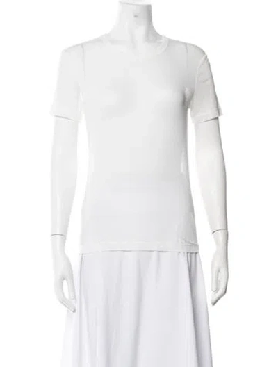 Pre-owned Helmut Lang Crew Neck Short Sleeve T-shirt W/ Tags In White