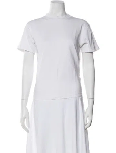 Pre-owned Helmut Lang Crew Neck Short Sleeve T-shirt In White