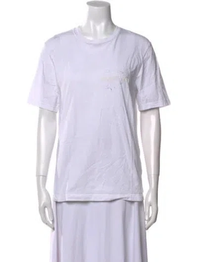 Pre-owned Helmut Lang Crew Neck Short Sleeve T-shirt In White