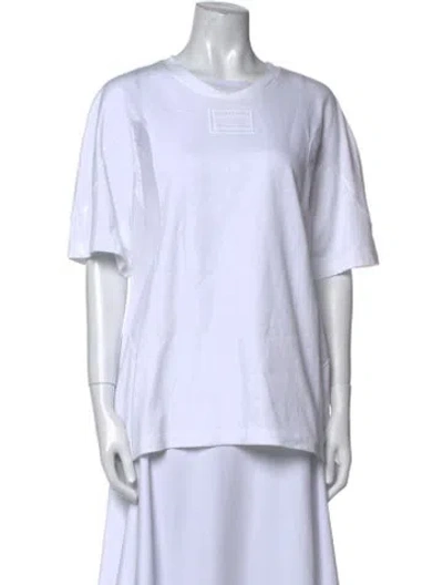 Pre-owned Helmut Lang Crew Neck Short Sleeve T-shirt In White
