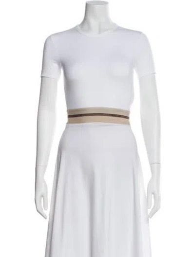 Pre-owned Helmut Lang Crew Neck Short Sleeve T-shirt In White