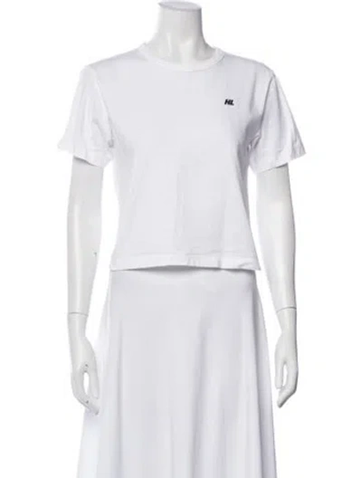 Pre-owned Helmut Lang Crew Neck Short Sleeve T-shirt In White