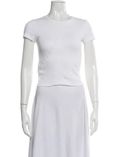 Pre-owned Helmut Lang Crew Neck Short Sleeve T-shirt In White