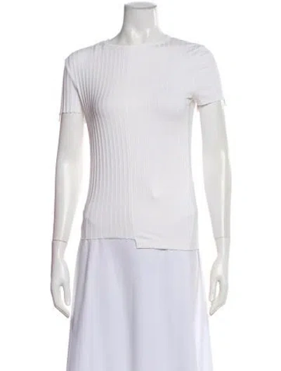 Pre-owned Helmut Lang Crew Neck Short Sleeve T-shirt In White